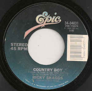 Single Ricky Skaggs ‎– Country Boy