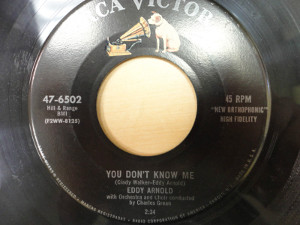 Single You Don't Know Me by the artist Eddy Arnold