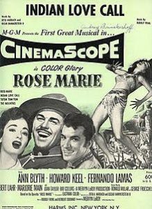 Indian love call poster from the movie Rose Marie (1954 film)
