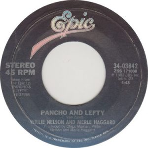 Single Pancho and Lefty Epic 1983