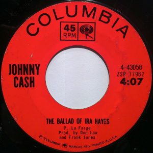Single The Ballad Of Ira Hayes Columbia 1964