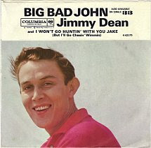 Single cover Jimmy Dean ( Columbia 1961 )