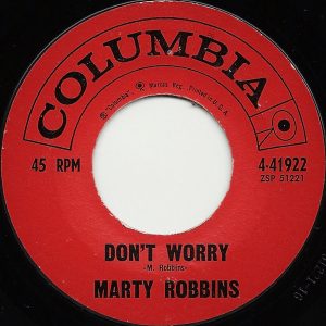 Single Don't Worry Columbia 1961
