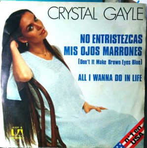 Cover Single Don't It Make My Brown Eyes Blue 1977 (Spain)