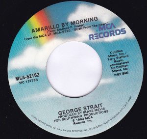 Single Amarillo By Morning MCA 1983