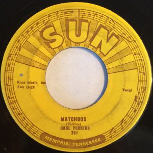Single Carl Perkins Sun 1957