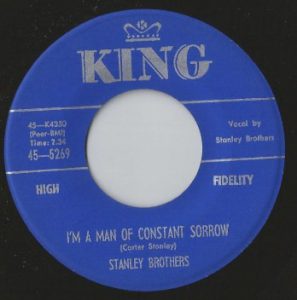 Single I'm A Man Of Constant Sorrow King 1959
