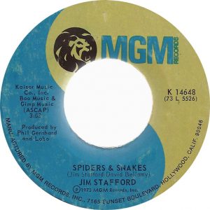 Single Jim Stafford MGM 1973