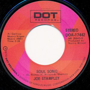 Single Joe Stampley Dot 1972