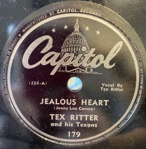 B-Side Single Tex Ritter Capitol 1944