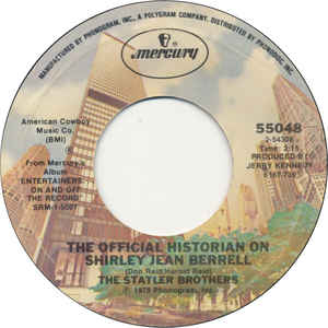 Single The Statler Brothers Mercury 1978