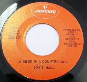 Single Tom T. Hall Mercury 1969