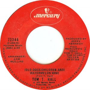 Single Tom T. Hall Mercury 1972