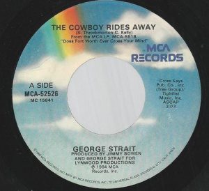 Single The Cowboy Rides Away MCA 1984