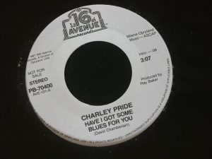 Single Charley Pride 16th Avenue 1987