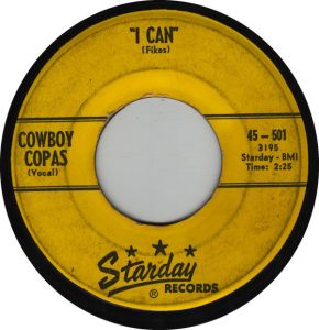 Single Cowboy Copas Starday 1960