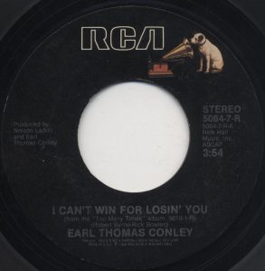 Single Earl Thomas Conley RCA 1986