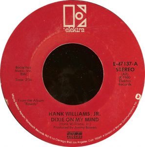 Single Hank Williams, Jr. Elektra 1980