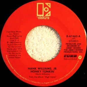 Single Hank Williams, Jr. Elektra 1982