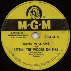 Single Hank Williams MGM 1952