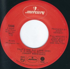 Single Johnny Rodriguez Mercury 1973