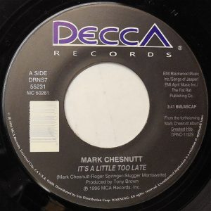 Single Mark Chesnutt Decca 1996