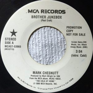 Single Mark Chesnutt MCA 1990