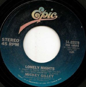 Single Mickey Gilley Epic 1981