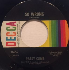 Single Patsy Cline Decca 1962