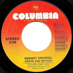 Single Rodney Crowell Columbia 1988
