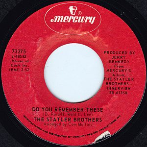 Single The Statler Brothers Mercury 1972