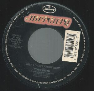 Single Toby Keith Mercury 1993