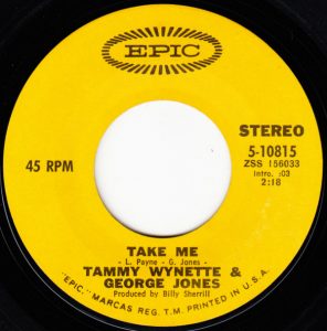 Single George Jones & Tammy Wynette Epic 1971