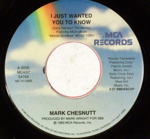Single Mark Chesnutt MCA 1993