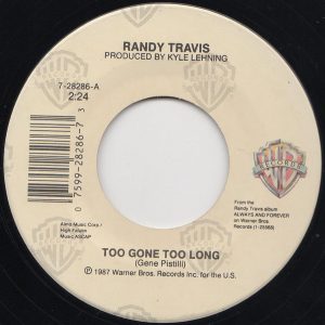 Single Randy Travis Warner 1987