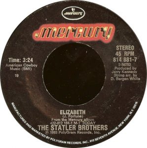 Single The Statler Brothers Mercury 1983