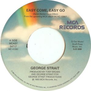 Single George Strait MCA 1993