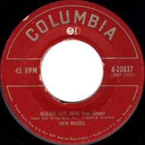 Single Lefty Frizzell Columbia 1951