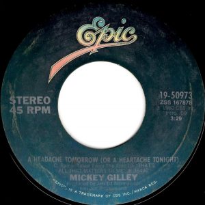 Single Mickey Gilley Epic 1980