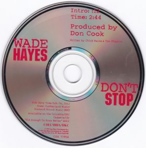Single Wade Hayes Columbia 1994