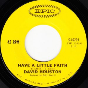 Single David Houston Epic 1968