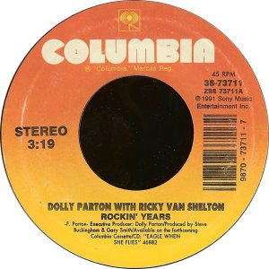 Single Dolly Parton With Ricky Van Shelton Columbia 1991