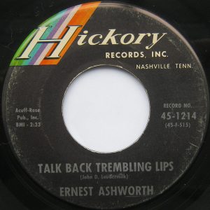 Single Ernest Ashworth Hickory 1963