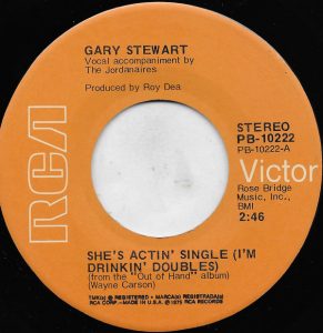 Single Gary Stewart RCA 1975