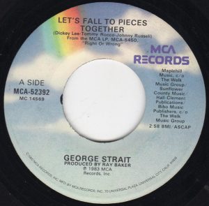 Single George Strait MCA 1983