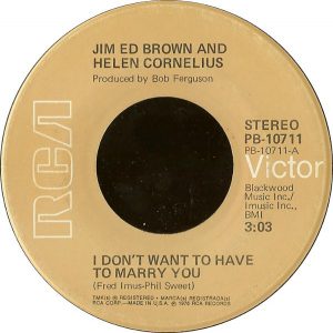 Single Jim Ed Brown & Helen Cornelius RCA 1976