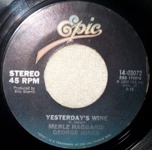 Single Merle Haggard and George Jones Epic 1982