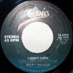 Single Ricky Skaggs Epic 1981