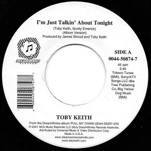 Single Toby Keith DreamWorks 2001