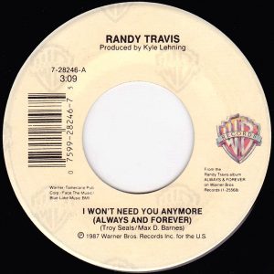 Single Randy Travis Warner 1987